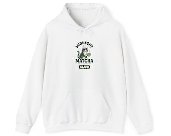 Matcha Club Hoodie | matcha aesthetic, cafe girl, green latte graphic