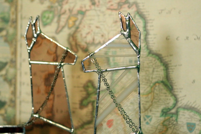 Stained Glass Llama sculpture Etsy