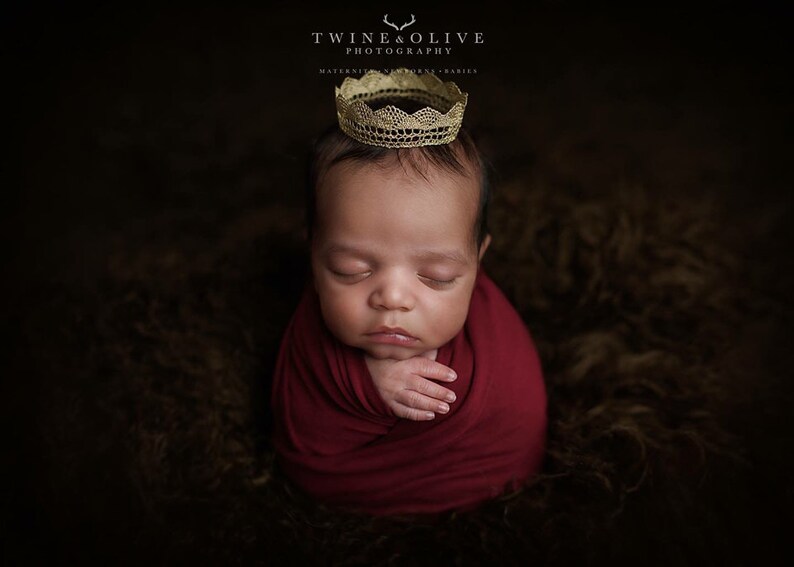 Gold or Silver Crown Photo Prop Newborn Infant Baby Girl or Etsy