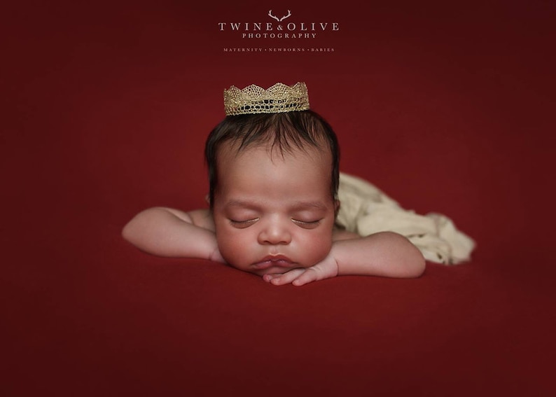 Gold or Silver Crown Photo Prop Newborn Infant Baby Girl or Etsy