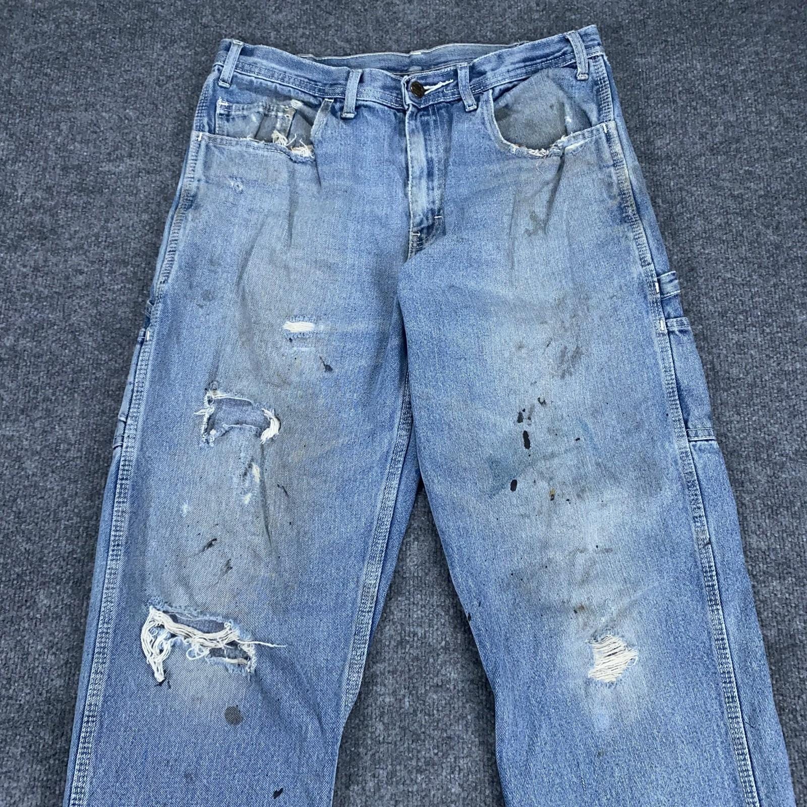 Y2k Painted Jeans - Etsy