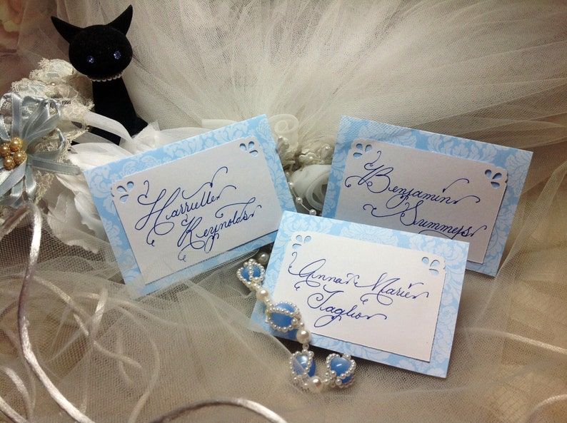 Custom Wedding Calligraphy ~ Place Cards ~ Escort Cards ~ Affordable ~ Handwritten