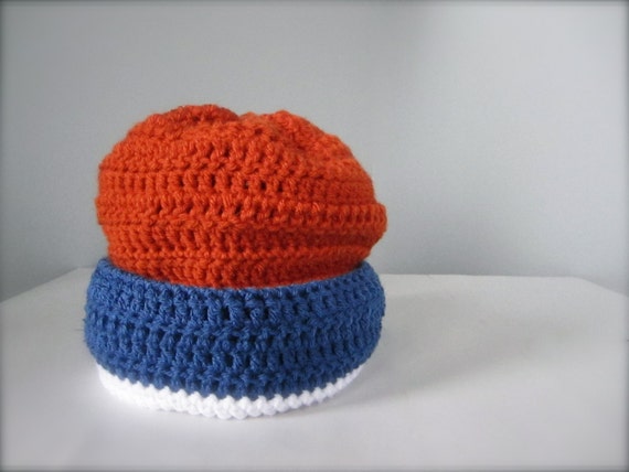 Crochet Blue, White, and Orange New York Islanders, Knicks