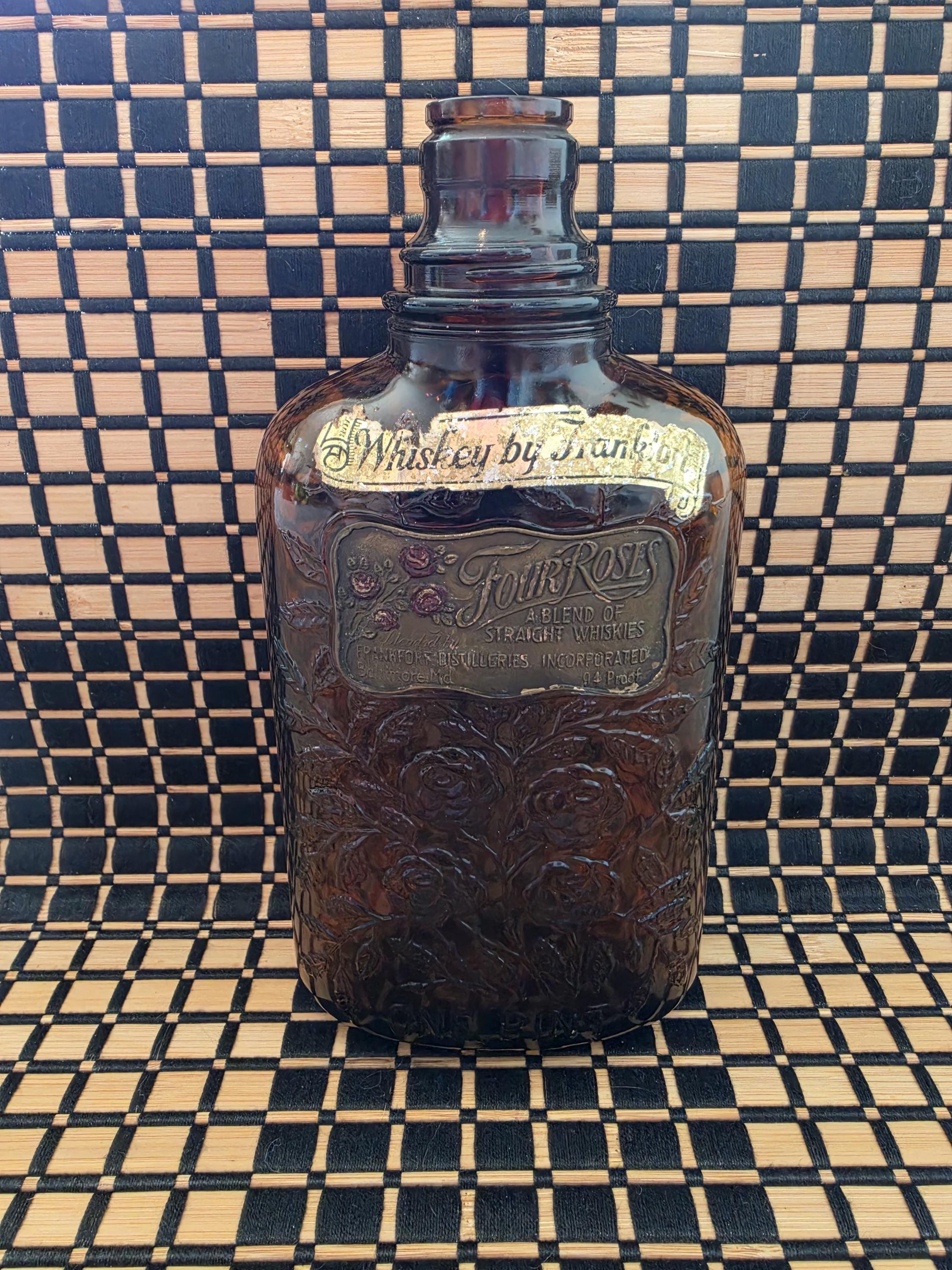 Whiskey Decanter Vintage Four Roses - Etsy
