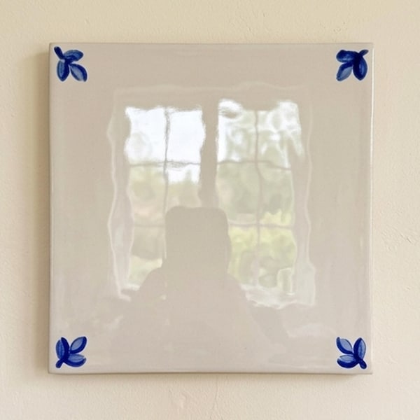 Delft Corner Tile | Dutch Blue Ceramic Wall Tile Artwork | Kitchen Backsplash or Fireplace Surround Decor | Handcrafted Premium Home