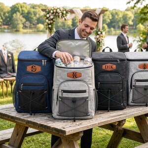 Zaino termico personalizzato per testimoni dello sposo, zaino porta birra personalizzato con nome, regalo per testimoni dello sposo, regalo per la festa di matrimonio, regalo per il papà