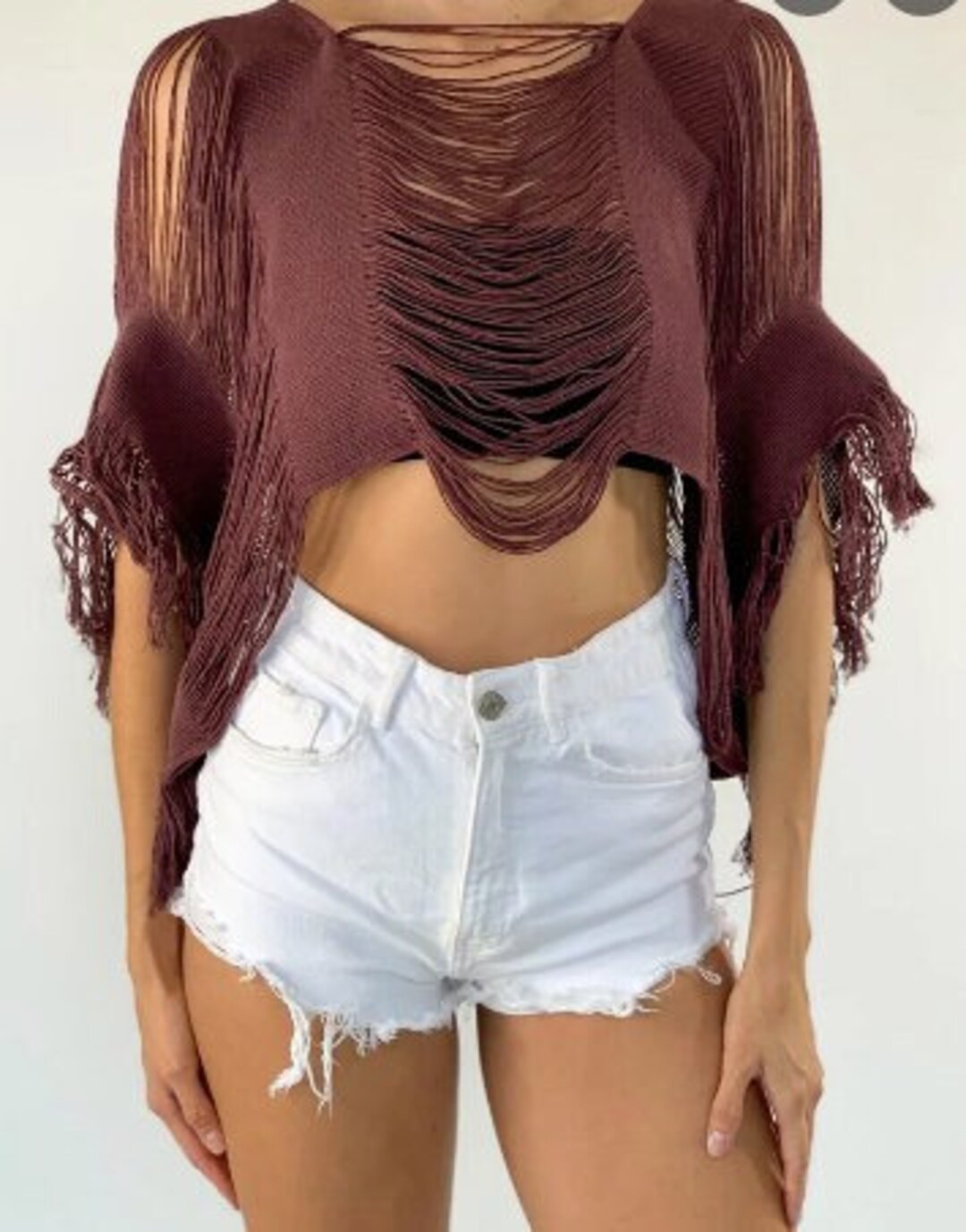 Tulum Dress Festival Wear Burning Man Knit Dress Boho Chic Poncho Cover