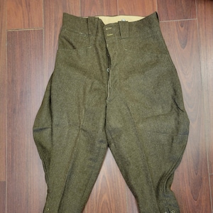 Vintage French military riding pants, 31x25