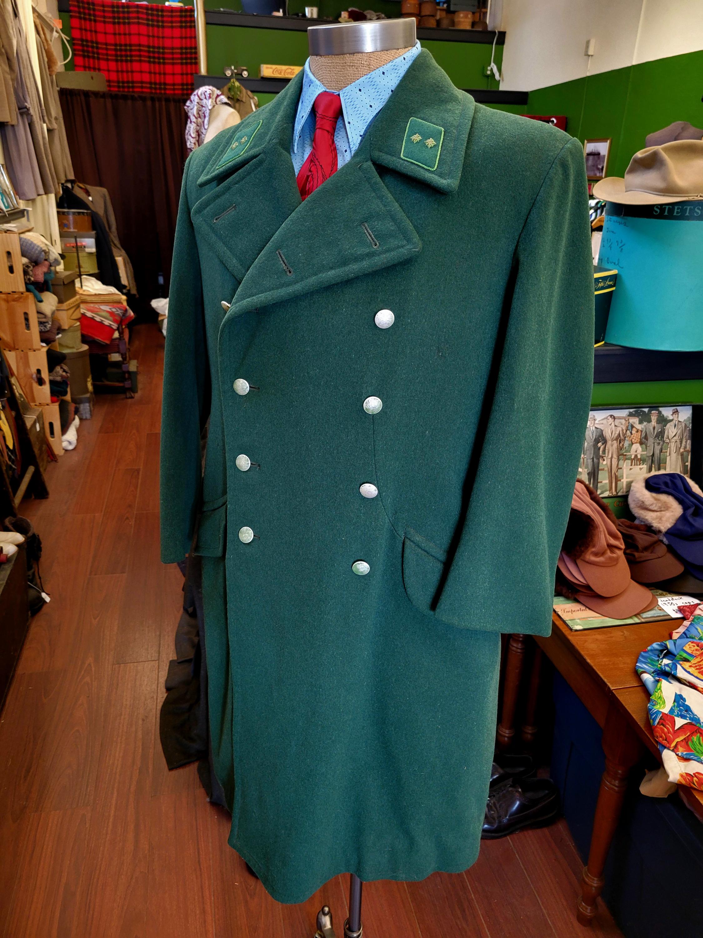 1950s West German Forestry Overcoat, 40R - Etsy 1950s West German Forestry Overcoat, 40R - Etsy
