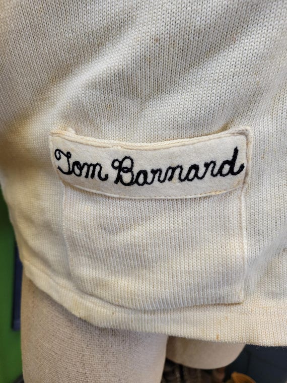 Rough 1940s/50s varsity cardigan, 40R - image 3