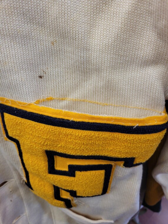 Rough 1940s/50s varsity cardigan, 40R - image 6
