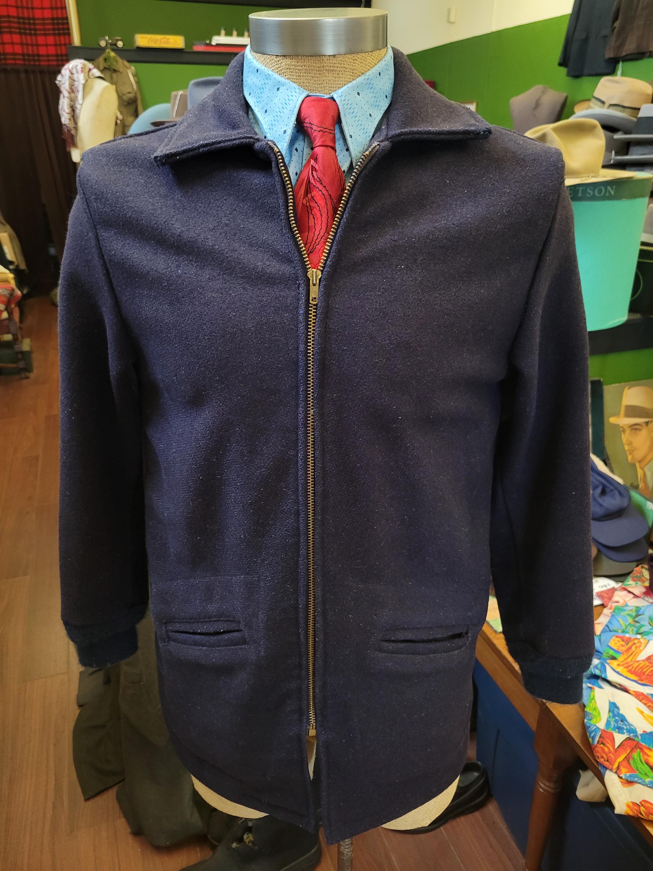 Navy Vintage 1940s Jacket - Etsy