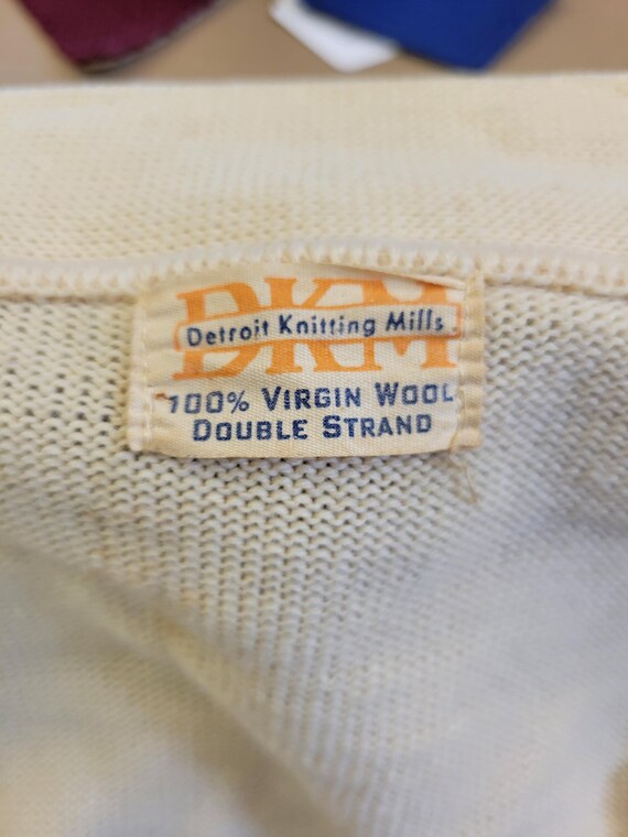Rough 1940s/50s varsity cardigan, 40R - image 8