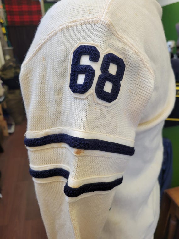 Rough 1940s/50s varsity cardigan, 40R - image 4