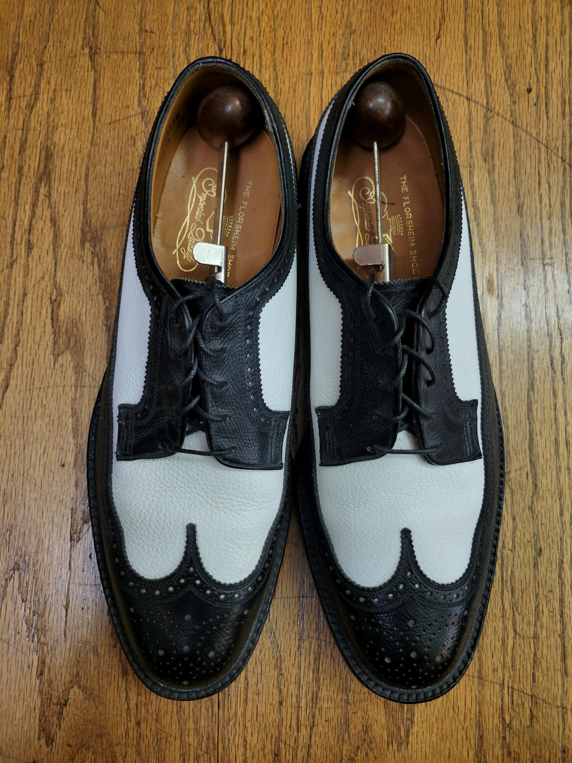 FLORSHEIM IMPERIAL ブラックドレスシューズ 10 VINTAGE FLORSHEIM