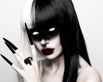 Ring Bague The Rogue The Wolf Rhea Moon Lune Witch Sorcière Gothic Gothique