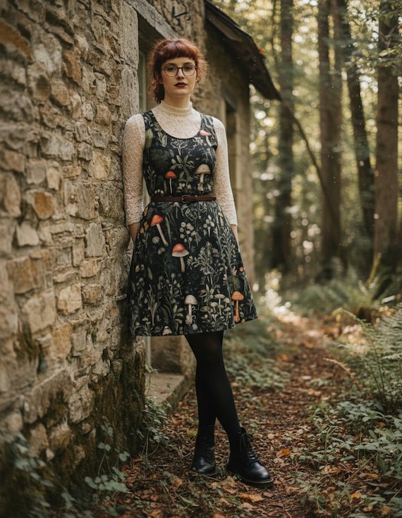 dark brown skater dress GIVE ME A REASON MINI DRESS – AKIRA main image 1