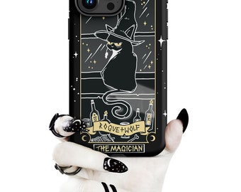 Magician Tarot Tough Phone Case for iPhone - Shockproof Witchy Phone Case Cover Anti-scratch Goth Accessory