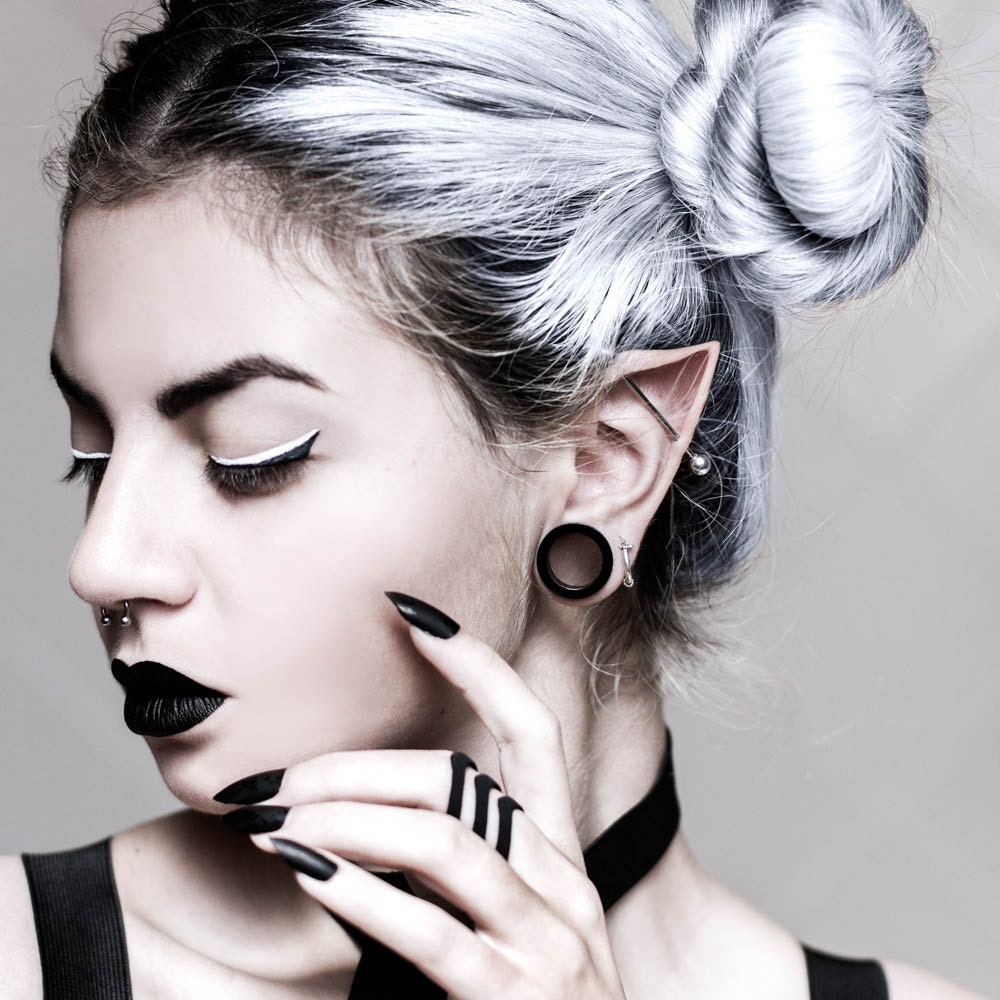 Chase ring in zwart - Gothic Jewelry for Women Cool Black Stackable Goth Rings Wicca Witch Accessoires van Rogue & Wolf