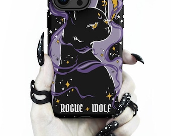 Witch Kitten Tough Phone Case for iPhone - Shockproof Witchy Goth Anti-scratch Cover Accessory