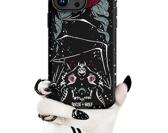 Vampire Bat Tough Phone Case for iPhone -Shockproof Anti-scratch Goth Witchy Cover for Accessories