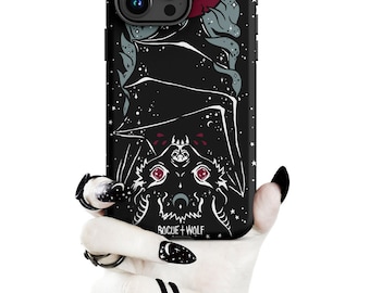 Vampire Bat Tough Phone Case for iPhone -Shockproof Anti-scratch Goth Witchy Cover for Accessories