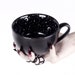 Midnight Coffee Large Porcelain Mug in Gift Box Cute Gothic Mugs For Women Men Unique Witch Gifts Tea Cup Goth 17.6oz 500ml by Rogue + Wolf 