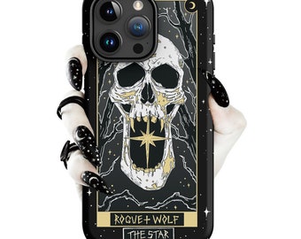Star Tarot Tough Phone Case for iPhone - Shockproof Anti-scratch Witchy Accessory Goth Cover