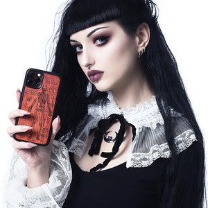 Vampire Anatomy Engraved Rose Wood Phone Case - Etsy