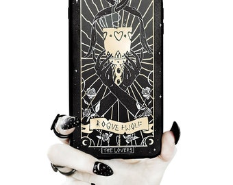 The Lovers Tarot Phone Case - Mirror Gold Details