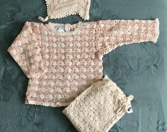 Lacy "Cherry Blossom" set - new, with tags.