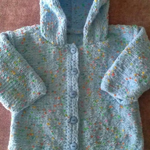 Blue Hoodie &quot;Tiny pompom&quot;.
