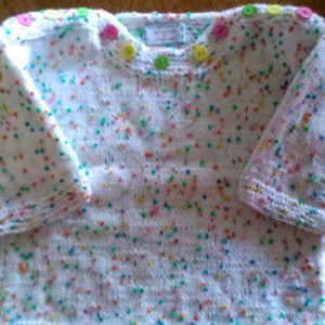 Hand-knitted sweater &quot;Confetti&quot;
