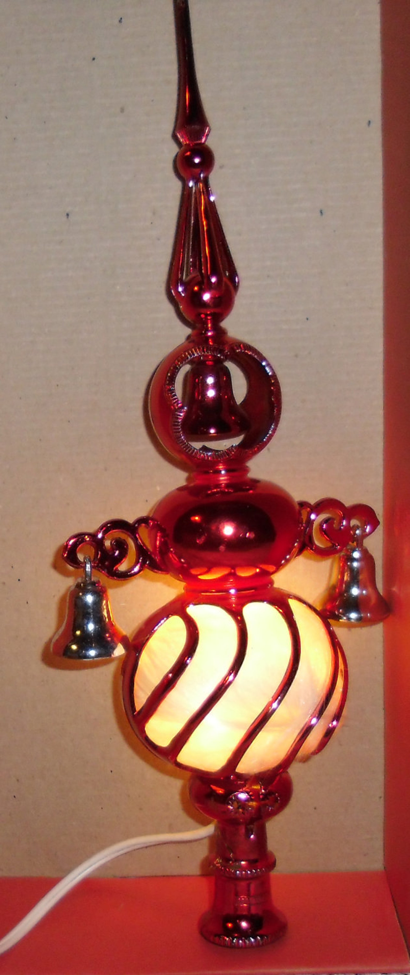 Vintage Christmas Tree Topper / Bradford Novelty Red | Etsy