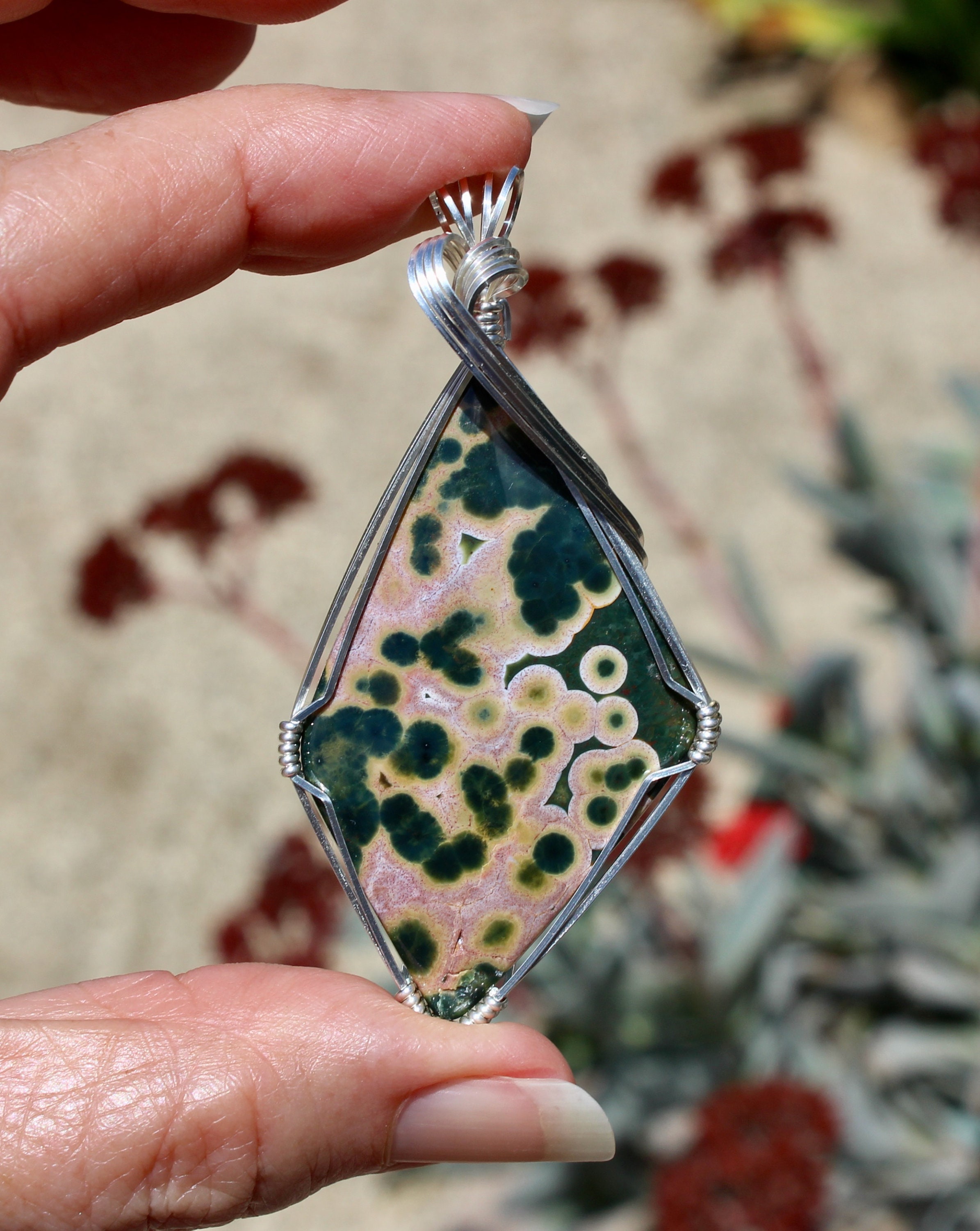Natural Ocean Jasper Beads Top Side Drilled Teardrop Vibrant Green Yel –  Intrinsic Trading