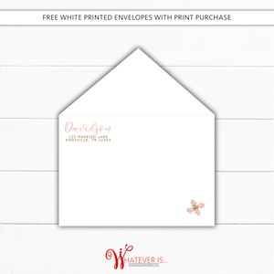 Have Yourself a Married Little Christmas Card Mr. & Mrs. Picture Christmas Card Married Christmas Card Pink and Gold Christmas Card image 5