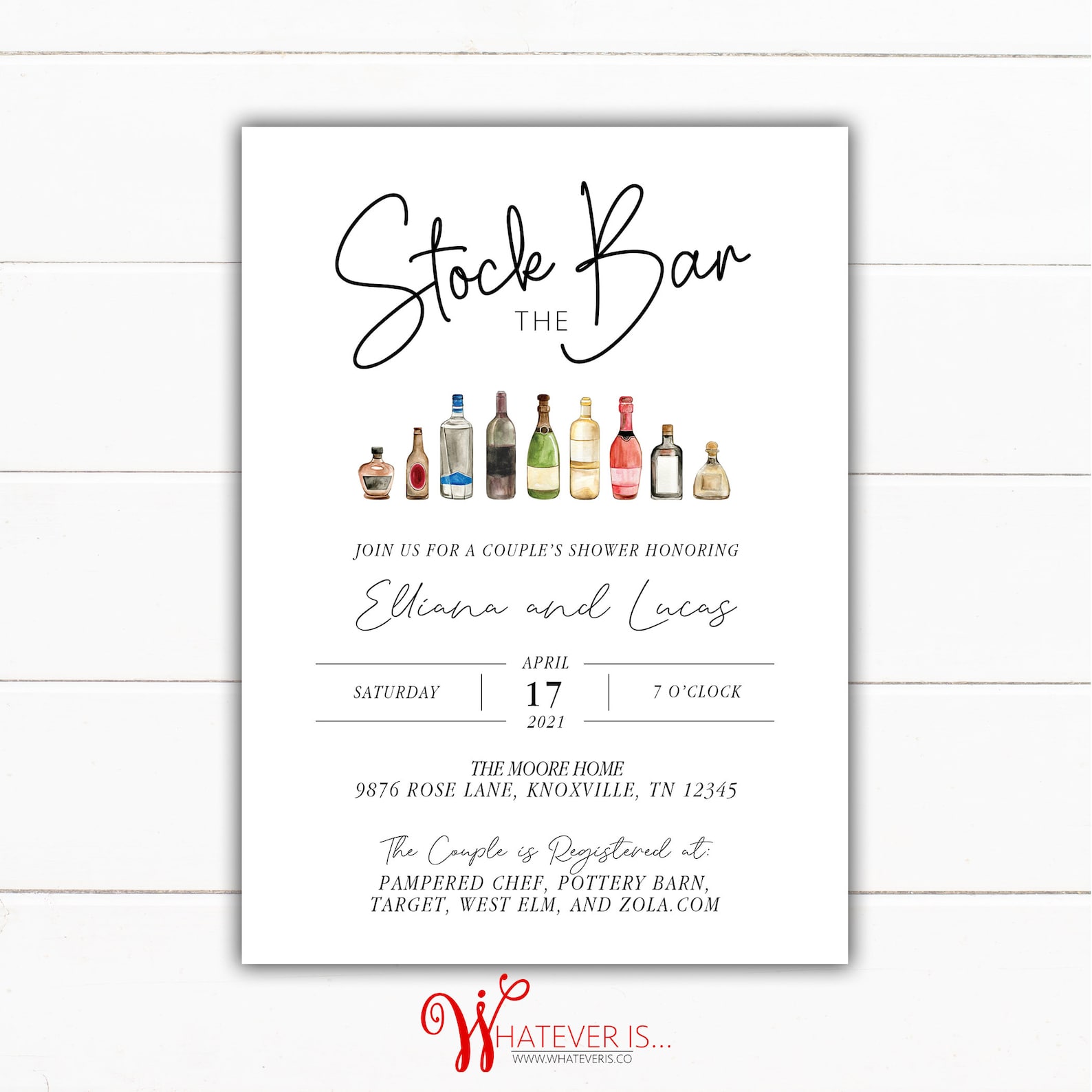 Stock the Bar Bridal Shower Invitations Stock the Bar - Etsy