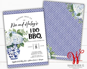 I Do BBQ Couples Wedding Shower Invitations | Wedding Shower | Picnic Floral Wedding Shower Invitation | Engagement Party