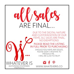 Printed or Digital Invitations