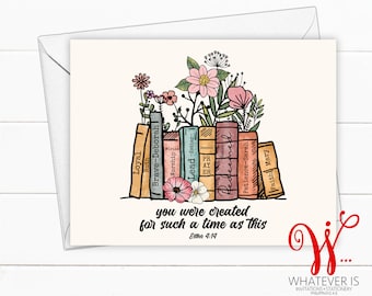 For such a time as this | Christian Encouragement Greeting Cards | Women of the Bible | Thinking of You | Religious Cards | Set of 12 Cards