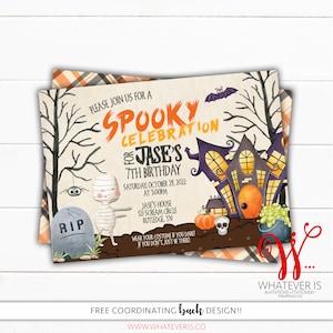 Halloween Birthday Invitation | Halloween Spooktacular Birthday | Kids Halloween Party | Spooky Halloween Party | Halloween Dress Up Party