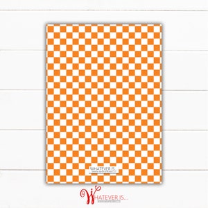 Cheerleading Baby Shower Invitation Orange and White Cheerleading Monogram Baby Shower Invitation Tennessee Cheerleading Vols image 4