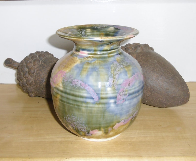 Medium Size Vase Studio Art Ceramic Vintage Handcrafted Ceramic Bailey Brown Pottery Ontario