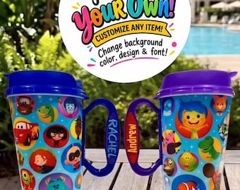 Customizable Magnetic Insert for Handle on Refillable Resort Mug