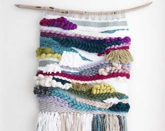 Custom Hand Woven Wall Tapestry: Choose Your Colors & Size