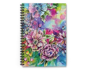 Washy Layers Notebook - Ruled Line