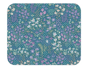 Blue Garden Mouse Pad by Makewells