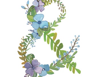 Ampersand - Floral Ampersand Print