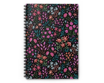 Twilight Garden Spiral Notebook