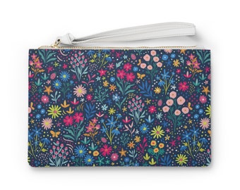 Ditzy Flower Fields Clutch by Makewells